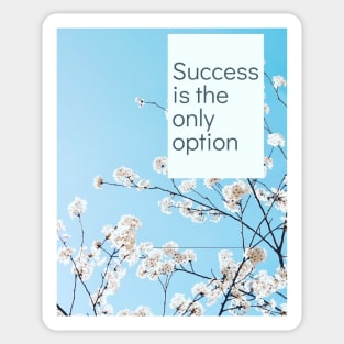 Success Is The Only Option Sticker